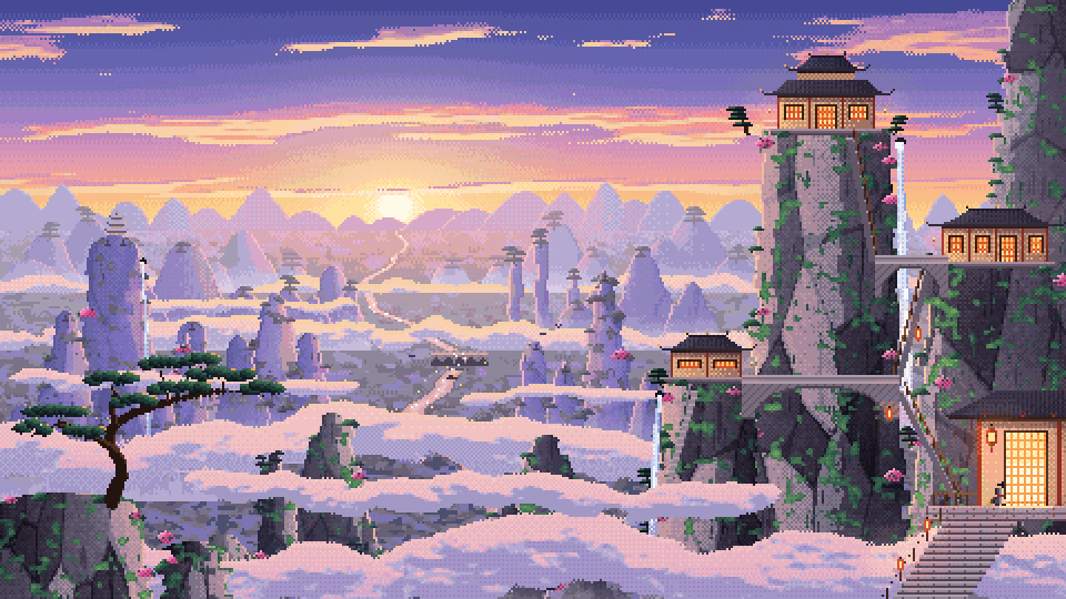 Above the Clouds, sunset
