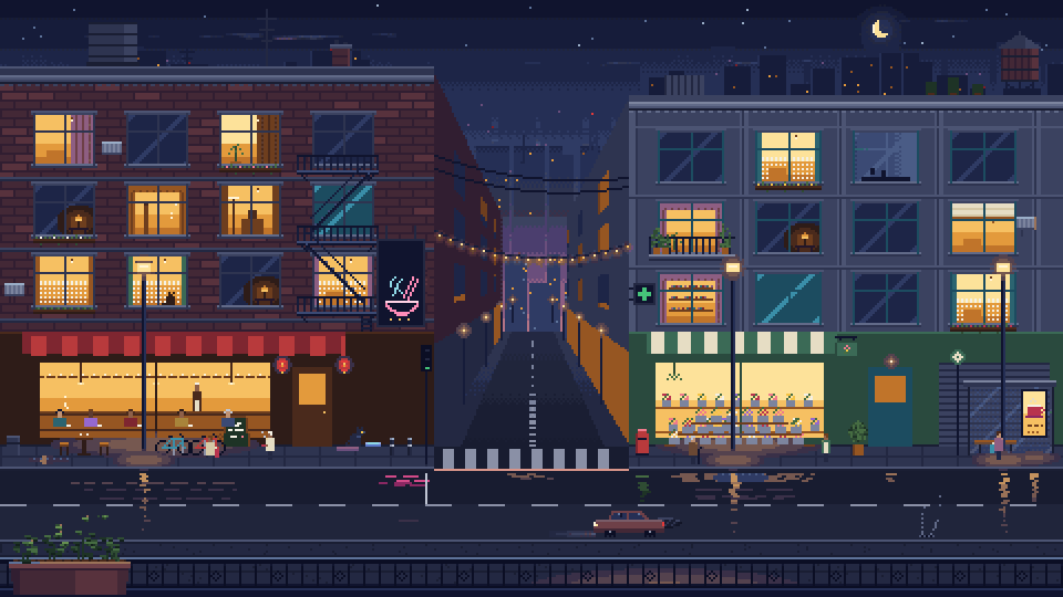 City After Hours, at night