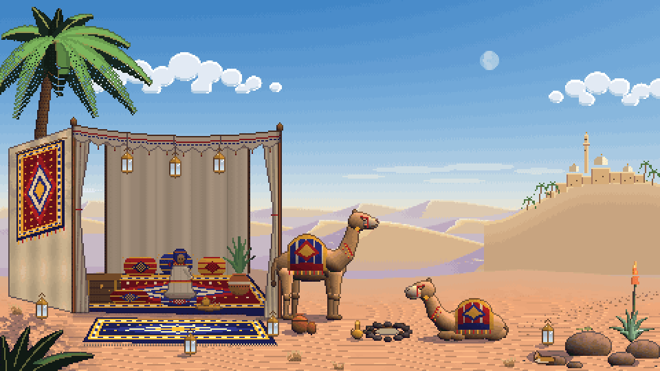 Oasis Camp, day