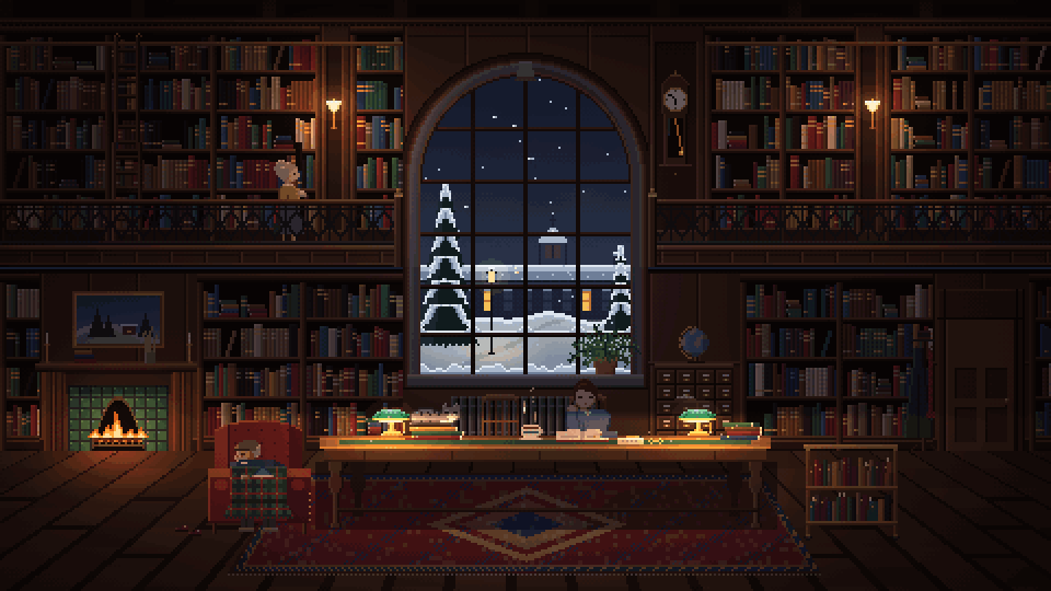 Reading Room, at night
